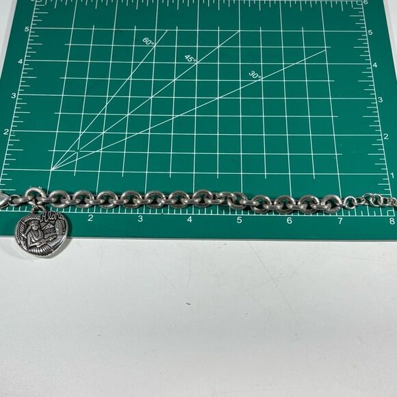 Brighton Aloha Seashell Hawaii Heart Charm Bracelet Hula Girl - Picture 4 of 4